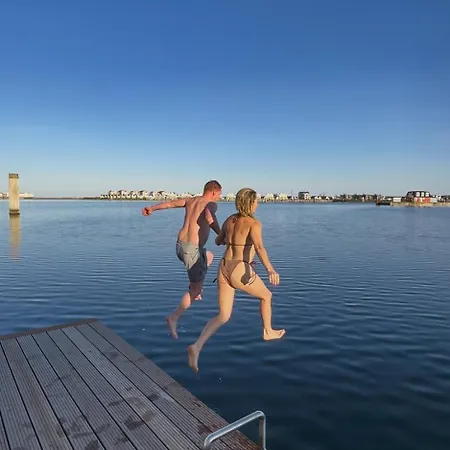 Casa de Férias Sea Breeze: Meerblick, Sauna, Dachterrasse, Bootsanleger Olpenitz